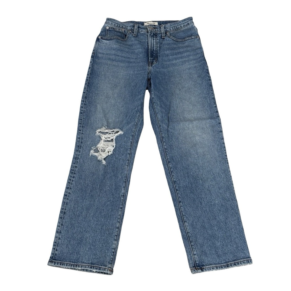 Madewell The Perfect Vintage Jean Straight‎ Distressed Mid Rise Women's Sz 29x29